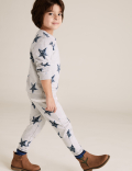 Cotton Star Print Joggers (2-7 Yrs)