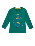 Pure Cotton Stacked Dinosaur Top (2-7 Yrs)