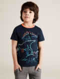 Organic Cotton Dinosaur T-Shirt (2-7 Yrs)