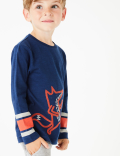 2 Piece Fox Print Top & Bottom Outfit (3 Months - 7 Years)