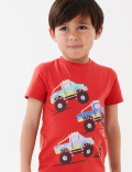 Pure Cotton Monster Truck T-Shirt (2-7 Yrs)