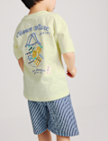 2pc Pure Cotton T-Shirt And Shorts Outfit (2-8 Yrs)