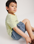 2pc Pure Cotton T-Shirt And Shorts Outfit (2-8 Yrs)