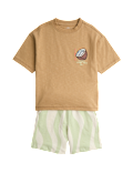 2 Piece Pure Cotton Bali Coconuts Outfit (2-8 Yrs)