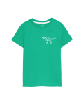 Pure Cotton Dinosaur Print T-Shirt
