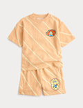 2 Piece Pure Cotton Minions&trade; Striped Outfit (2-8 Yrs)