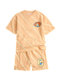 2 Piece Pure Cotton Minions&trade; Striped Outfit (2-8 Yrs)