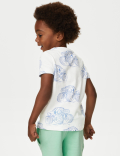 Pure Cotton Monster Truck Print T-Shirt (2-8 Yrs)