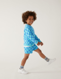 Cotton Rich Checked Top & Bottom Outfit