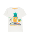 Pure Cotton Tropical Print T-Shirt