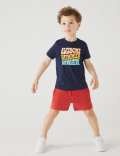 Pure Cotton Summer Slogan T-Shirt