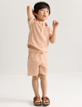 2 Piece Pure Cotton Striped Popover Outfit (2-8 Yrs)