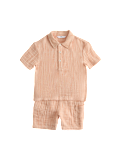 2 Piece Pure Cotton Striped Popover Outfit (2-8 Yrs)