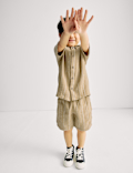 2pc Pure Cotton Shirt & Shorts Outfit (2-8 Yrs)