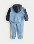 2pc Colour Block Hooded Top & Bottom Outfit (2-8 Yrs)