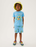 Cotton Rich Turtle Print Shorts (2-7 Yrs)