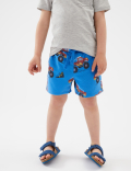Cotton Rich Monster Truck Print Shorts (2-7 Yrs)