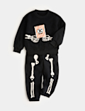 Cotton Rich Skeleton Top & Bottom Outfit (2-8 Yrs)