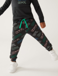 Cotton Rich Cool Slogan Joggers (2-8 Yrs)