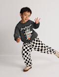 Cotton Rich Halloween Patterned Top & Bottom Outfit (2-8 Yrs)