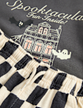 Cotton Rich Halloween Patterned Top & Bottom Outfit (2-8 Yrs)