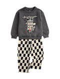Cotton Rich Halloween Patterned Top & Bottom Outfit (2-8 Yrs)