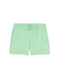 Cotton Mix Plain Regular Fit Shorts