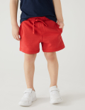 Cotton Mix Plain Regular Fit Shorts