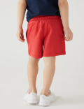 Cotton Mix Plain Regular Fit Shorts