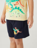 Cotton Rich Dinosaur Shorts