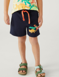 Cotton Rich Dinosaur Shorts