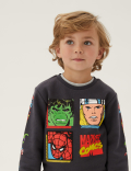 Marvel Superheroes™ Cotton Sweatshirt (2-7 Yrs)