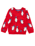 Cotton Penguin Print Sweatshirt (2-7 Yrs)