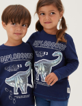 NHM™ Pure Cotton Dinosaur Top (2-12 Yrs)