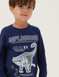 NHM™ Pure Cotton Dinosaur Top (2-12 Yrs)