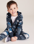 Organic Cotton Camouflage Zip Hoodie