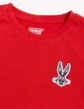 Pure Cotton Applique Crew Neck T-shirt