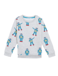 Cotton Rich Robot Print Sweatshirt (2-7 Yrs)