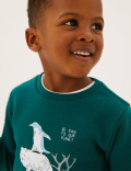 Cotton Rich Animal Stack Sweatshirt (2-7 Yrs)