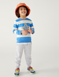 Cotton Rich Striped Star Sweatshirt