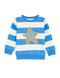 Cotton Rich Striped Star Sweatshirt