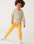 Cotton Rich Slogan Sweatshirt (2-8 Yrs)