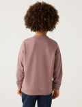 Cotton Rich Plain Sweatshirt