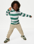 Cotton Rich Striped Hoodie (2-8 Yrs)