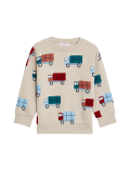 Cotton Rich Truck Sweatshirt (2-8 Yrs)