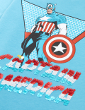 Pure Cotton Captain America™ T-Shirt (2-7 Yrs)