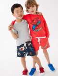 2pk Cotton Rich Spider-Man&trade; Shorts (2-7 Yrs)