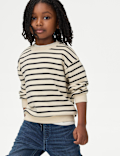 Cotton Rich Striped Sweatshirt (2-8 Yrs)