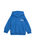Cotton Rich Slogan Hoodie (2-8 Yrs)