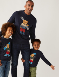 Pure Cotton Spencer Bear Jumper
